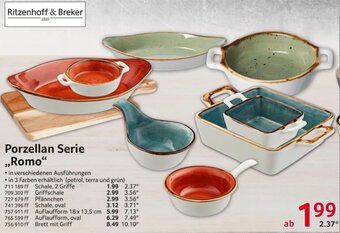 Selgros Ritzenhoff & Breker Porzellan Serie ,,Romo" Angebot