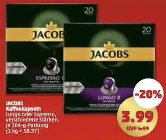 PENNY Jacobs Kaffeekapseln 104 g Angebot