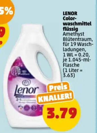 PENNY Lenor Colorwaschmittel / flussig 19WL / 1.045 ml Angebot