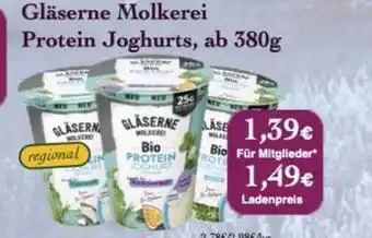 LPG Biomarkt Gläserne molkerei protein joghurts Angebot