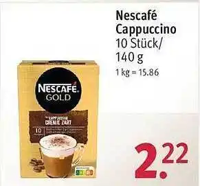 Rossmann Nescafé cappuccino Angebot