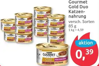 Budni Gourmet Gold Duo Katzennahrung 85 g Angebot