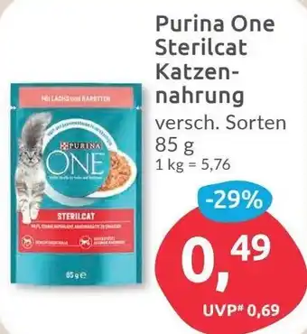 Budni Purina One Sterilcat Katzennahrung 85 g Angebot