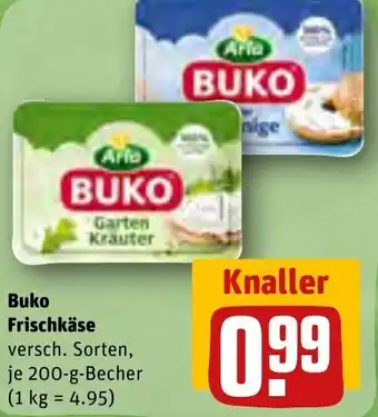 REWE Arla Buko Frischkäse 200 g Becher Angebot