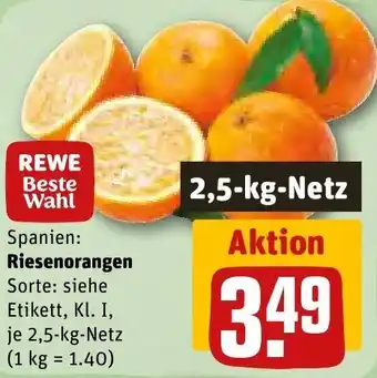 REWE Riesenorangen 2,5 kg Netz Angebot