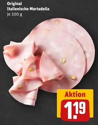 REWE Original Italienische Mortadella 100 g Angebot