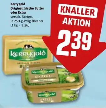 REWE Kerrygold Original Irische Butter oder Extra 250 g Pckg./Becher Angebot