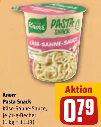 REWE Knorr Pasta Snack 71 g Becher Angebot