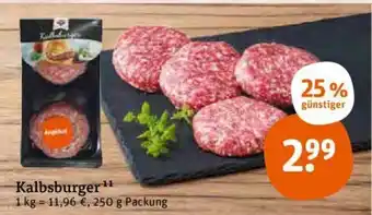 tegut Kalbsburger 250g Angebot