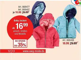 AWG Mode Baby jacken Angebot