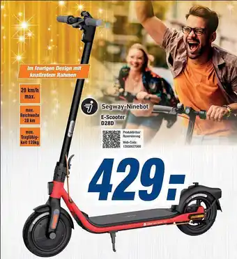 Expert Segway-ninebot e-scooter d28d Angebot