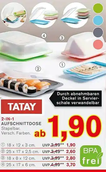 KODi Tatay 2-in-1 aufschnittdose Angebot