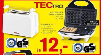 KODi Tectro belgisches waffeleisen wm 181 oder toaster ta171 Angebot