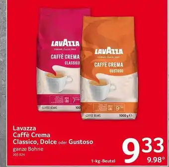 Selgros Lavazza caffè crema classico, dolce oder gustoso Angebot