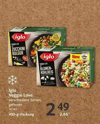 Selgros Iglo veggie love Angebot