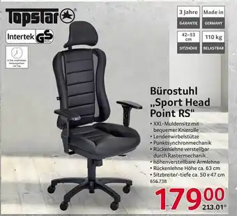 Selgros Topstar bürostuhl „sport head point rs“ Angebot