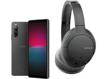 Saturn Sony xperia 10 iv kit smartphone mit wh-ch710n kopfhörer, 128 gb, schwarz, dual sim gb black Angebot