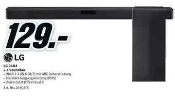 MediaMarkt LG Soundbar 2.1 | DSN4 Angebot