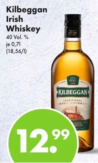 Trink und Spare Kilbeggan Irish Whiskey 700ml Angebot