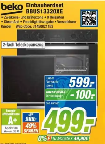 Expert Beko Einbauherdset l BBUS13320XE Angebot