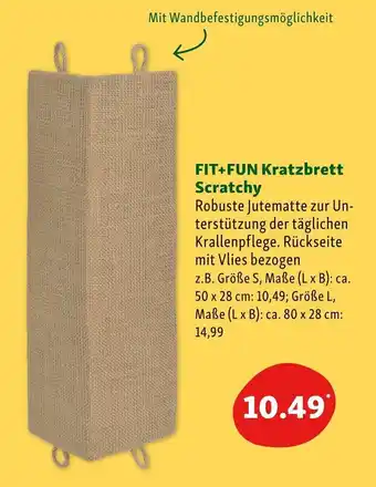 Fressnapf FIT+FUN Kratzbrett Scratchy Angebot