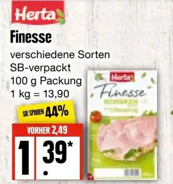 Edeka Frischemarkt Herta Finesse 100g Angebot