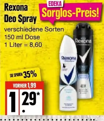 Edeka Frischemarkt Rexona Deo Spray 150ml Angebot