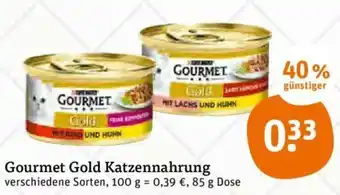 tegut Gourmet Gold Katzennahrung 85g Angebot