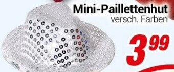 CENTERSHOP Mini Paillettenhut Angebot