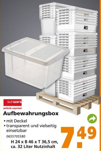 Globus Baumarkt Sunware Aufbewahrungsbox Angebot