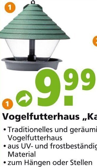 Globus Baumarkt Vogelfutterhaus Katan Angebot