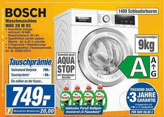 expert Techno Land Bosch Waschmaschine Wav 28 M 93 Angebot