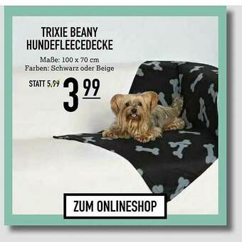 Kölle Zoo Trixie Beany Hundefleecedecke Angebot