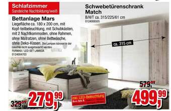 Möbelfundgrube Bettanlage Mars Angebot