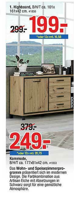 Möbelpiraten Highboard Angebot