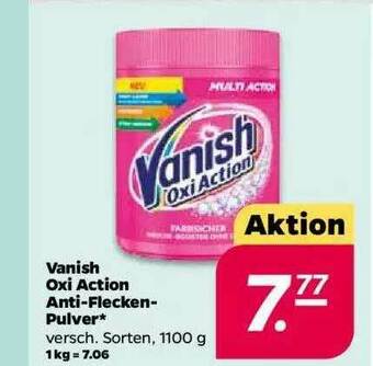 NETTO Vanish Oxi Action Anti-flecken-pulver Angebot