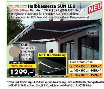 Norma24 Halbkassette Sun Led Angebot