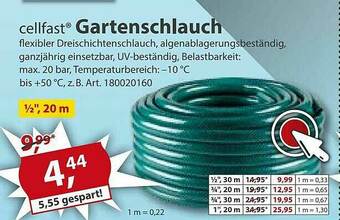 Sonderpreis Baumarkt Cellfast Gartenschlauch Angebot