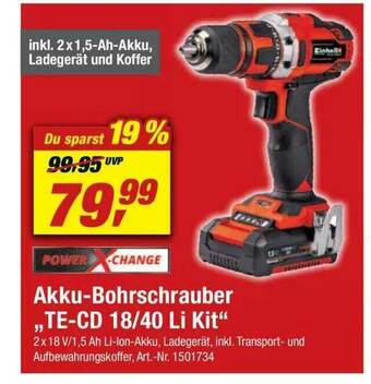 toom Baumarkt Akku Bohrschrauber Angebot