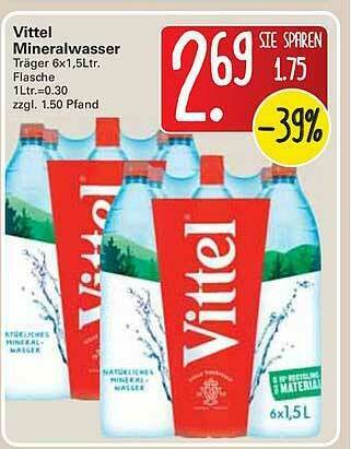 WEZ Vittel Mineralwasser Angebot