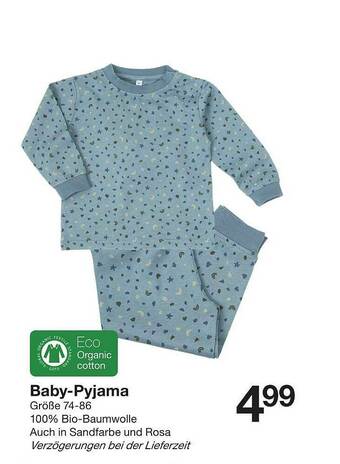 Zeeman Baby-pyjama Angebot