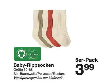 Zeeman Baby-rippsocken Angebot