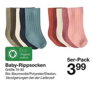 Zeeman Baby-rippsocken Angebot