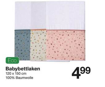 Zeeman Babybettlaken Eco Angebot