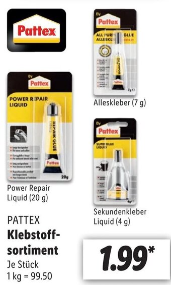 Lidl Pattex Klebstoffsortiment Angebot