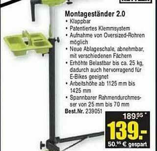 Zweirad Stadler Kettler Montageständer 2.0 Angebot