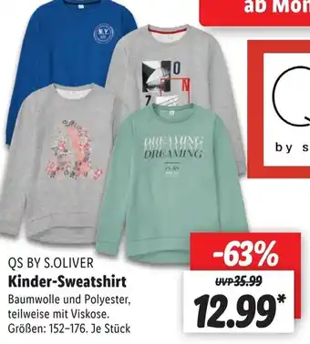 Lidl QS by S.Oliver Kinder Sweatshirt Angebot