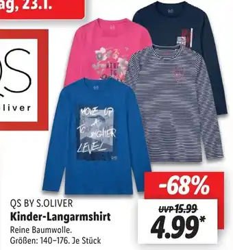 Lidl QS by S.Oliver Kinder Langarmshirt Angebot