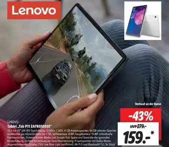 Lidl Lenovo Tablet Tab P11 ZA7R0180SE Angebot