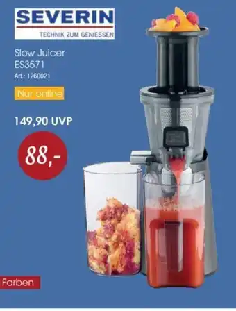 Zurbrüggen Severin Slow Juicer | ES3571 Angebot